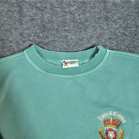 Walt Disney World Rose & Crown L Sweatshirt Made in Russia Vtg 90s Epcot Rare - Picture 4 of 12